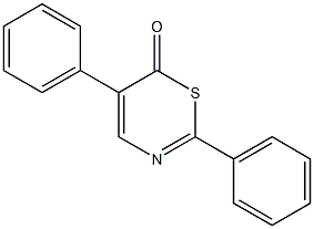 2,5-diphenyl-6H-1,3-thiazin-6-one 구조식 이미지