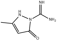1H-Pyrazole-1-carboximidamide,2,5-dihydro-3-methyl-5-oxo-(9CI) 구조식 이미지