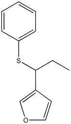 3-[1-(phenylsulfanyl)propyl]furan 구조식 이미지