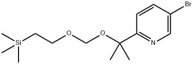 5-bromo-2-(2-{[2-(trimethylsilyl)ethoxy]methoxypropan-2-yl)pyridine Structure
