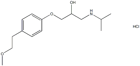 Metoprolol hydrochloride Structure