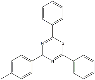 4-(4-methylphenyl)-2,6-diphenyl-4H-1,3,5-thiadiazine 구조식 이미지