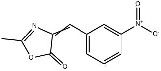 5(4H)-Oxazolone, 2-Methyl-4-[(3-nitrophenyl)Methylene]- Structure