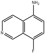 5-Isoquinolinamine,8-fluoro-(9CI) 구조식 이미지