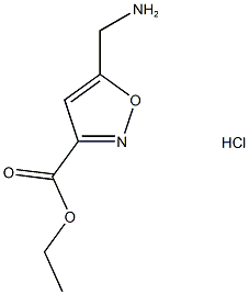 5-(aMinoMethyl)-, ethyl ester, hydrochloride 구조식 이미지