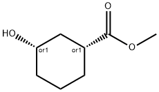 Cyclohexanecarboxylic acid, 3-hydroxy-, methyl ester, (1R,3S)-rel-
 구조식 이미지