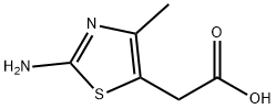 (2-amino-4-methyl-1,3-thiazol-5-yl)acetic acid(SALTDATA: FREE) 구조식 이미지