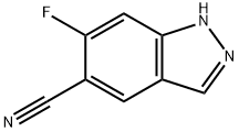 1H-Indazole-5-carbonitrile,6-fluoro-(9CI) Structure