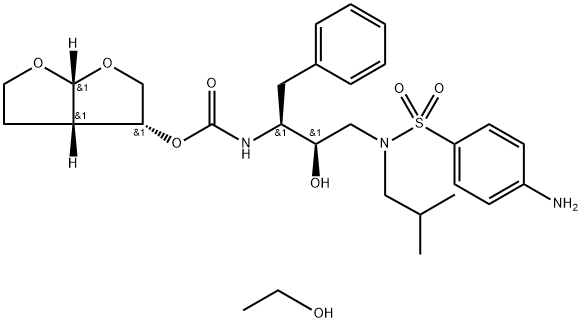 Darunavir ethanolate Structure