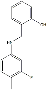 2-{[(3-fluoro-4-methylphenyl)amino]methyl}phenol 구조식 이미지