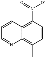 8-메틸-5-니트로퀴놀린) 구조식 이미지