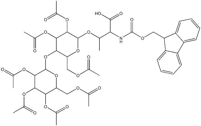 Fmoc-L-Thr(β-D-Lac(Ac)7)-OH 구조식 이미지