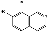 7-이소퀴놀리놀,8-브로모-(9CI) 구조식 이미지