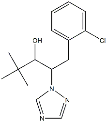1-(2-chlorophenyl)-4,4-dimethyl-2-(1H-1,2,4-triazol-1-yl)pentan-3-ol 구조식 이미지