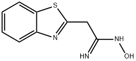 2-Benzothiazoleethanimidamide,N-hydroxy-(9CI) Structure