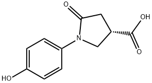 (3S)-1-(4-hydroxyphenyl)-5-oxopyrrolidine-3-carboxylic acid 구조식 이미지