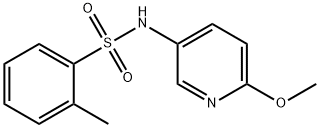 N-(6-methoxypyridin-3-yl)-2-methylbenzene-1-sulfonamide Structure