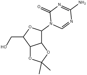 4-aMino-1-[2,3-O-(1-Methylethylidene)pentofuranosyl]-1,3,5-Triazin-2(1H)-one Structure