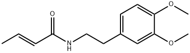 (2E)-N-[2-(3,4-dimethoxyphenyl)ethyl]but-2-enamide Structure