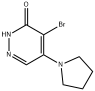 4-bromo-5-(1-pyrrolidinyl)-3(2H)-pyridazinone(SALTDATA: FREE) 구조식 이미지