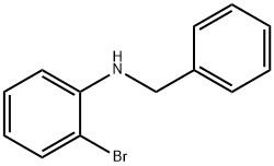 N-벤질-2-브로모아닐린 구조식 이미지