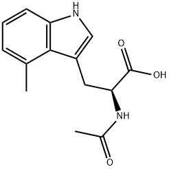 2-acetamido-3-(4-methyl-1h-indol-3-yl)propanoic acid 구조식 이미지