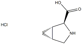 (1R,2R,5S)-rel-3-azabicyclo[3.1.0]hexane-2-carboxylic acid, hydrochloride Structure