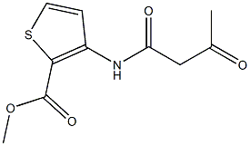 methyl 3-(3-oxobutanamido)thiophene-2-carboxylate 구조식 이미지