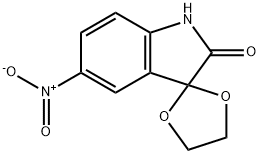 5'-nitro-1',2'-dihydrospiro[1,3-dioxolane-2,3'-indole]-2'-one Structure