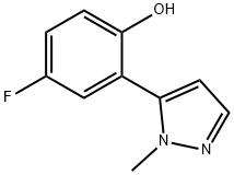 4-fluoro-2-(1-methyl-1H-pyrazol-5-yl)phenol Structure
