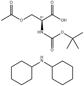 Boc-Ser(Ac)-OH·DCHA Structure