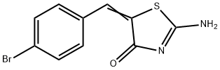 5-(4-bromobenzylidene)-2-imino-1,3-thiazolidin-4-one 구조식 이미지