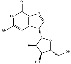 2'-Deoxy-2'-fluoroguanosine Structure