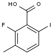 2-fluoro-6-iodo-3-methylbenzoic acid Structure