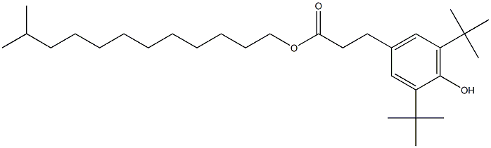 Benzenepropanoicacid,3,5-bis(1,1-diMethyl-ethyl)-44hydroxy-C7-C9branchedalkylesters Structure