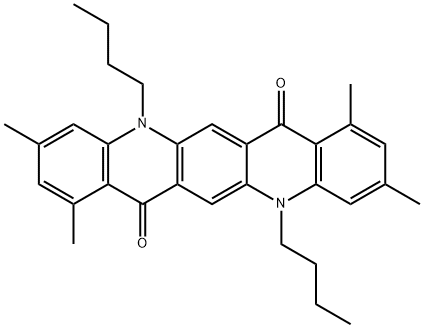 5,12-Dibutyl-1,3,8,10- tetramethylquinacridone Structure