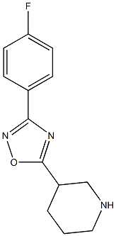 3-[3-(4-fluorophenyl)-1,2,4-oxadiazol-5-yl]piperidine 구조식 이미지