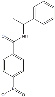 4-nitro-N-(1-phenylethyl)benzamide Structure