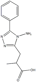 3-(4-amino-5-phenyl-4H-1,2,4-triazol-3-yl)-2-methylpropanoic acid 구조식 이미지