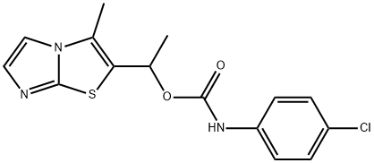 1-(3-methylimidazo[2,1-b][1,3]thiazol-2-yl)ethyl N-(4-chlorophenyl)carbamate Structure