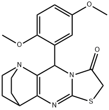 3-(2,5-dimethoxyphenyl)-7-thia-1,4,9-triazatetracyclo[9.2.2.0~2,10~.0~4,8~]pentadeca-2(10),8-dien-5-one 구조식 이미지