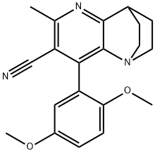 3-(2,5-dimethoxyphenyl)-5-methyl-1,6-diazatricyclo[6.2.2.0~2,7~]dodeca-2(7),3,5-triene-4-carbonitrile Structure