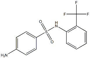 4-amino-N-[2-(trifluoromethyl)phenyl]benzene-1-sulfonamide 구조식 이미지