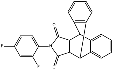 17-(2,4-difluorophenyl)-17-azapentacyclo[6.6.5.0~2,7~.0~9,14~.0~15,19~]nonadeca-2,4,6,9(14),10,12-hexaene-16,18-dione Structure
