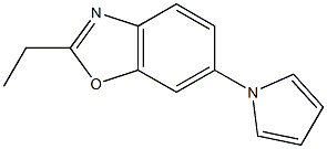 2-ethyl-6-(1H-pyrrol-1-yl)-1,3-benzoxazole 구조식 이미지