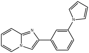 1-(3-{imidazo[1,2-a]pyridin-2-yl}phenyl)-1H-pyrrole 구조식 이미지