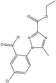 ethyl 1-(4-chloro-2-nitrophenyl)-5-methyl-1H-1,2,4-triazole-3-carboxylate Structure