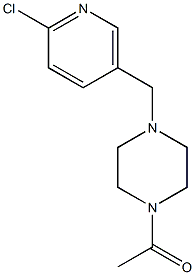 1-{4-[(6-chloropyridin-3-yl)methyl]piperazin-1-yl}ethan-1-one Structure