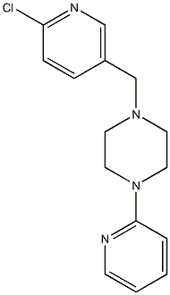 1-[(6-chloropyridin-3-yl)methyl]-4-(pyridin-2-yl)piperazine 구조식 이미지