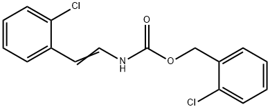 (2-chlorophenyl)methyl N-[(E)-2-(2-chlorophenyl)ethenyl]carbamate 구조식 이미지
